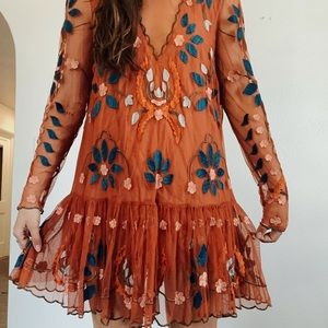 Free People Embroidered Dress